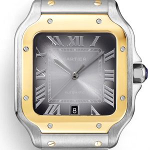 Alternative view of THB Santos Steel Bracelet Full Disassembly Version【Authentic Mold 2024 Latest Cartier Santos 1⃣️【Case】Authentic mold replica, crafted with premium imported 316L stainless steel! Features exclusive imported 9015 ultra-thin movement, stable timekeeping, zero maintenance required🍐🎼2⃣️【Dial】Authentic mold-derived dial! 3⃣️【Hands】Swiss-crafted blued hands, closest to genuine blued hands!4⃣️【Glass】Swiss anti-reflective coating/anti-scratch/anti-fingerprint! AF-treated for flawless finish! 5⃣️【Strap】Features ergonomic SmartLink detachable system. Includes a premium-feel fluororubber strap that perfectly replaces the original ❤️ 6⃣️【Dimensions】Men's size 39.8mm x 47.5mm, achieving near-perfect alignment with the original. 7⃣️【Crown】Multi-faceted blue sapphire crystal. 1:1 molded for true interchangeability with genuine components.Features two practical Cartier inventions: the "SmartLink" bracelet adjustment system and the "QuickSwitch" strap quick-change mechanism! 【Case diameter: 39.8mm, Thickness: 9.08mm】